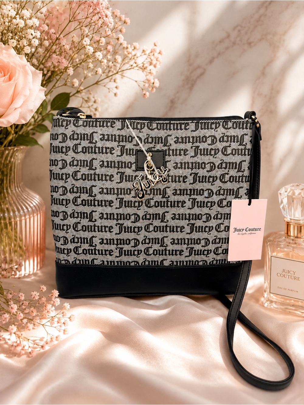 Juicy couture love lock crossbody purse